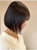 安積タッセルボブ切りっぱなしボブマッシュウルフショートカット
