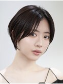 表参道切りっぱなしボブミディアムボブグレージュカラー40代50代