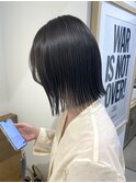 切りっぱなし×グレー【Number Three 綱島店】