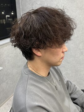 リオールバイニアウ(RE:ALL by Niau) メンズマッシュパーマ波巻スパイラルパーマ刈り上げ