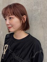 ガーデン 銀座(GARDEN)&nbsp;ボブ ボルドー ボブカット 前髪パーマ パーマ バーガンディ