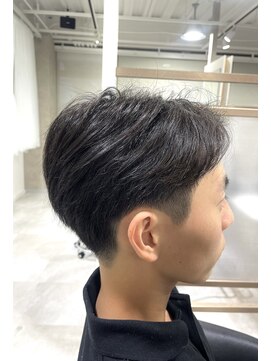 ツーブロックマッシュショート