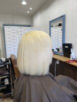 ヘアメイクアクト 都賀店&nbsp;抜きっぱなし金髪ボブ