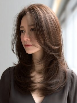 ダル 渋谷/表参道(DAL.) レイヤーカット髪質改善カラー透明感カラー顔まわりカット