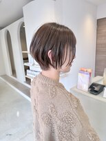 エメ 小山(Aimer)&nbsp;丸みショート × ナチュラルブラウン