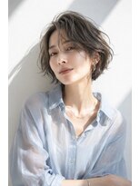 アッシュ 学芸大学店(Ash) ショートボブ/大人女性/グレーアッシュ/白髪ぼかし/脱白髪染め