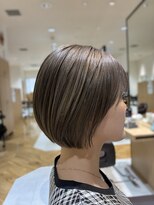 ユニックス イオンモール川口前川店(UNIX)&nbsp;【ブリーチあり/学生OK】透け感ベージュの美フォルムボブ