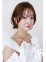 イルウィ(irwi)&nbsp;【門前仲町】トレンド　レイヤーボブ　透明感ブラウンカラー