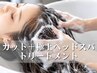 【癒し＆頭皮ケア】カット＋疲労回復☆極上ヘッドスパ＋選べるTr ￥7200