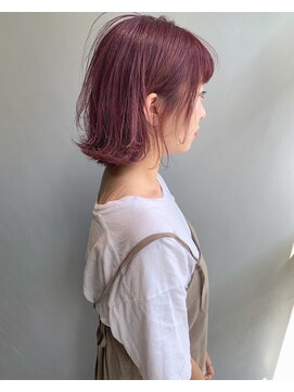 サングース(Sungoose) <sungooseTOKYO>ワンサイドショートピンクレッド