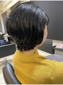 首元すっきりショートボブ