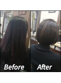 【BeforeAfterばっさりショート＆ハイライト】スガワラ担当