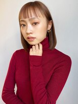 マリアバイアフロート(Maria by AFLOAT)&nbsp;【山田】ナチュラル眉上バングボブツヤ感ブラウン