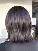 ダークピンクアッシュ×切りっぱなしボブ【東広島/西条】
