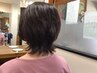 カット+カラ-+パ-マ+電子トリ-トメント+ヘアトリートメント