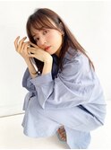 〇顔まわりレイヤー シースルーバング 韓国ヘア クアンクヘア