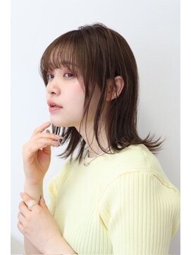 エクリ(equri×SHISEIDO) 【目黒美容室】外ハネロブ×髪質改善カラー