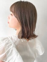 キリ 表参道(kyli) シースルーバング前髪デジタルパーマ美髪こなれミディモテ髪