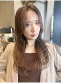 大人かわいい/2wayバング/グラデーションカラー/馬車道