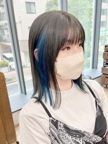 ネオリーブ クーロ(Neolive curro)&nbsp;インナーカラーイヤリングカラー×美髪ボブ[横浜/東神奈川]