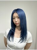 ブルー/切ってから半年経ったレイヤーカット/持ちのいいカット