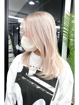 ランズ(LANDS) ホワイトミルクティーカラー【韓国ヘア 大阪 梅田】