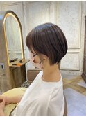 イヤリングカラーチラ見せショート