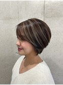 アシメショートボブ