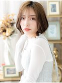 丸みフォルムオンブレ小顔くびれヘアボブルフh3大宮20代30代40代