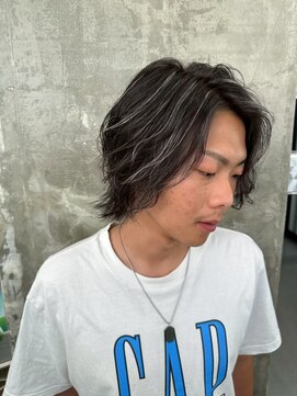 メンズサロン キング 高槻店(Men’s salon K!ng) 波巻きツイストスパイラルパーマ/フェザーパーマ/眉毛/メンズ