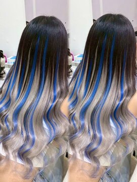 ヘイルジューシー(hail JUICY) ギャル!青×シルバー