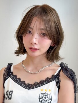 ロンドリメゾン 原宿(Lond re Maison.) オリーブグレー/ボブ/顔周り/小顔/レイヤー/髪質改善/縮毛矯正