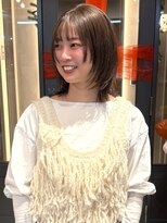 アトリエ(atelier.)&nbsp;顔周りカット レイヤー ボブ アッシュカラー 透明感カラー