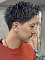 ニコトウキョウ 新宿(nico TOKYO)&nbsp;刈り上げアップバングスパイキーショートパーマスパイラルパーマ