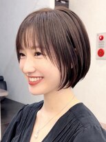ビュー フクオカ(VIEW FUKUOKA)&nbsp;白髪ぼかしハイライトで作るショートボブスタイル