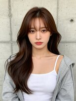 エイチ ウルフカット 大阪梅田(811)&nbsp;レイヤーボブヘアカラーバレイヤージュ50代くるみちゃんヘア