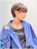 ハンサムショート/丸みショートボブ/20代30代40代50代/顔周り