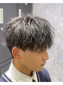 桑名メンズパーマツイストスパイラルパーマッシュウルフカット