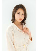 ヘアーサロンデフォーエバー(hairsalon de Forever) 「Forever本店」南  前下がりボブ×ベージュカラー