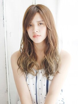 ヘアメイク ナル(hair make nalu) ナチュラルグラデーションのミックスカールスタイル