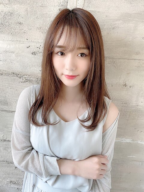 【卵型面長】の方に似合う大人かわいい美髪セミロングby橋本圭司