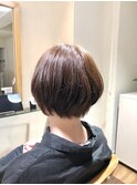 ショートボブ 丸いショート フワッとボブ