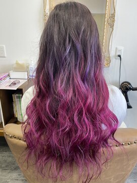 ヘアーアンドハッピー ココバーキン(Hair&Happy CoCoBirkin) CoCo Birkin★ パープルラズベリーグラデーション