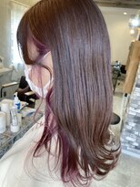 プリームヘアーホワイト(Pleame hair WHITE) インナーカラーピンク☆