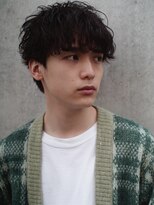 レジュアル(RESSUAL) スーツ短髪ツーブロック束感モテる黒髪シークレットパーマ流行