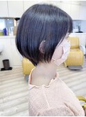 【morio成増/児玉】丸みショート　黒髪　秋冬