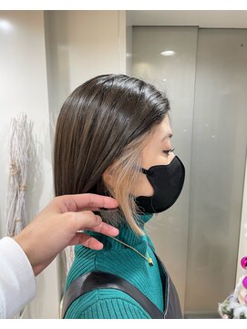 ループ(LOOP) ボブ+インナーカラー