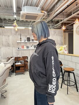 空 骨格矯正ボブ/韓国ボブ/アンブレラカラー