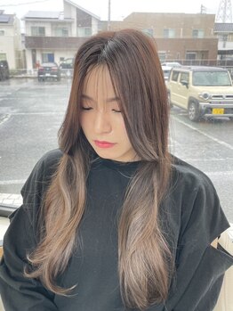 アンフェリール 原島店(Em Fellir)の写真/韓国ヘア歴3年以上のスタイリスト在籍【韓国風美人カットカラー髪質改善12000☆】#ヨシンモリ#プリカール