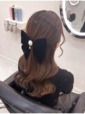 ハーフアップ【クランソア】ヘアセット/ヘアメ/心斎橋
